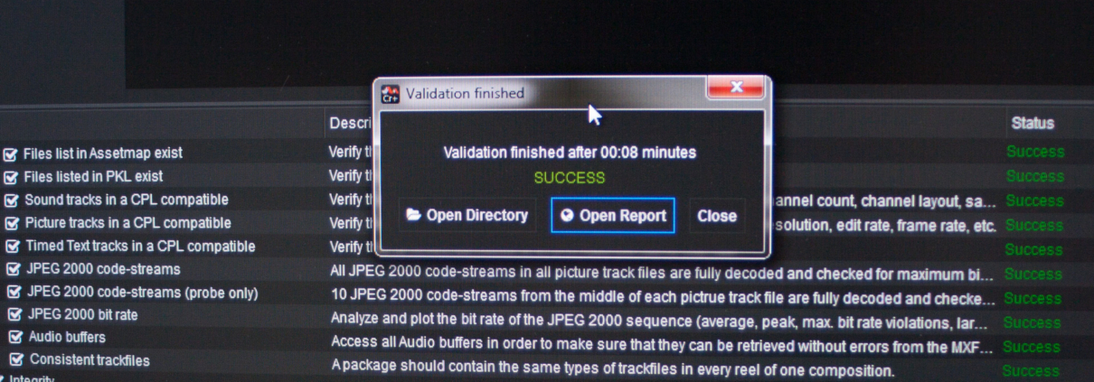 DCP Validation Quality Check Report